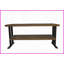 Table basse en bois récupéré naturel avec tablette ouverte, peu encombrante pour le salon et la chambre à coucher