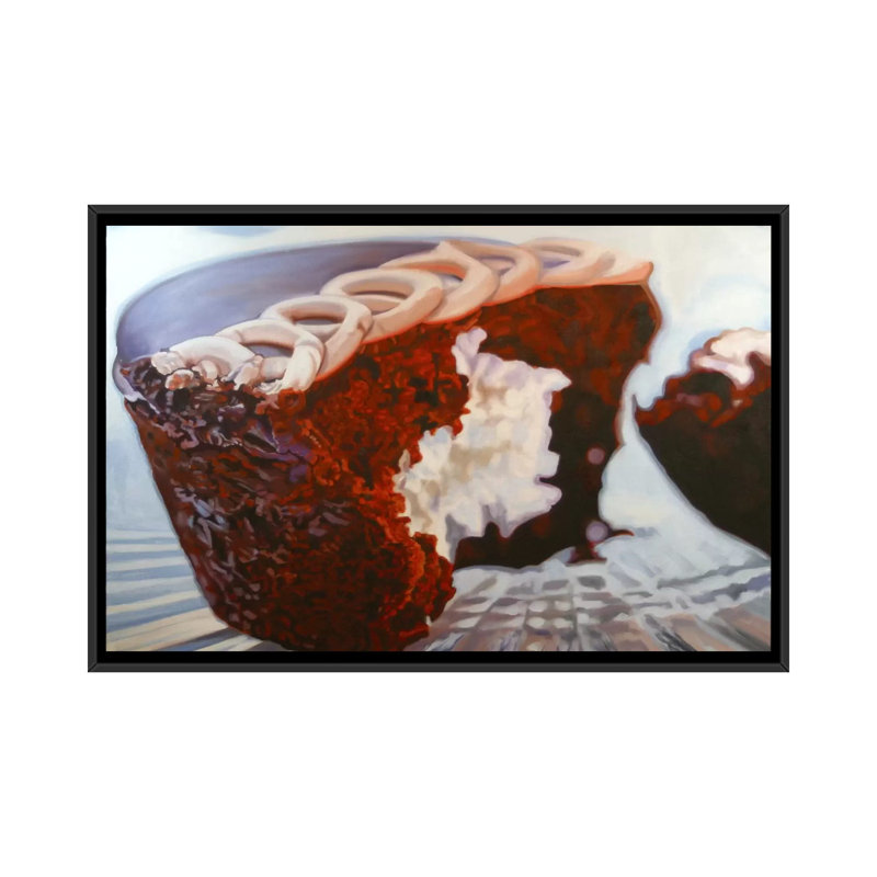 « hôtesse petits gâteaux », reproduction d’art sur toile, H 18 po x l 26 po x P 1,5 po, Pas de tapis, Toile avec cadre noir