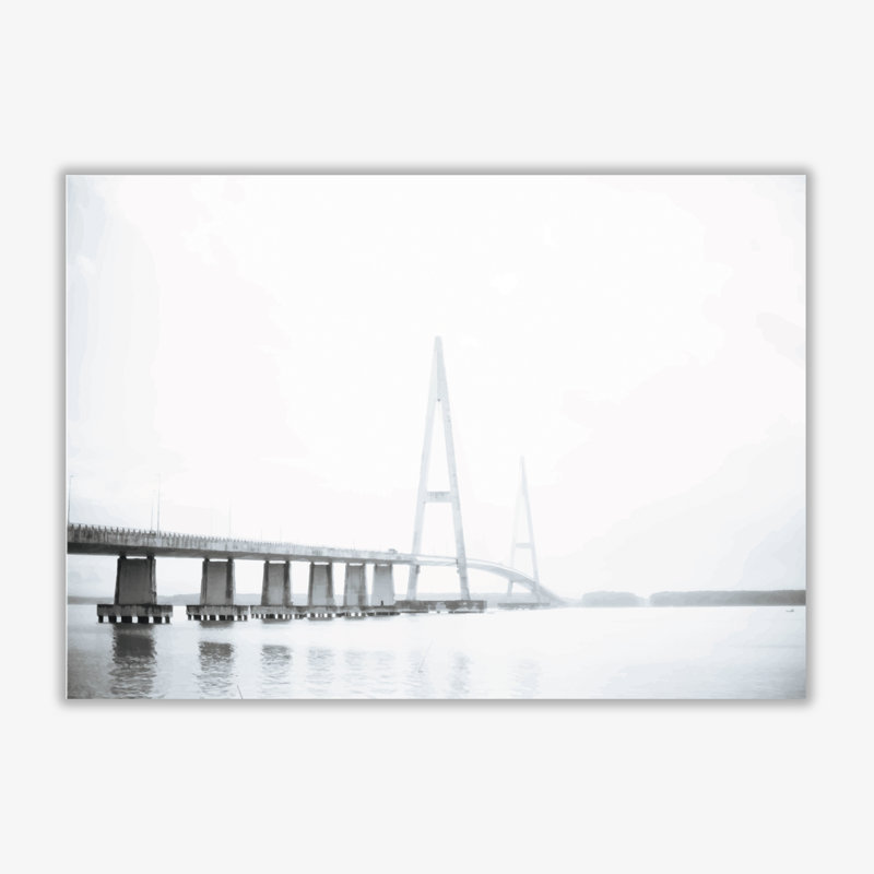 Minimal Bridge - Print, 30 cm H x 21 cm W x 1 cm D, No Frame