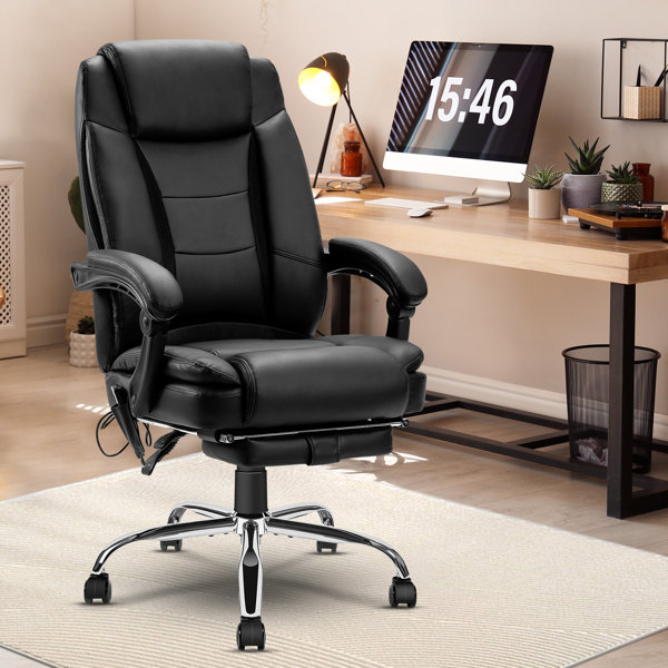 Latitude Run® Shamikia Faux Leather Office Chair & Reviews | Wayfair