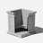 Abram Plastic Square Planter Box-55822541