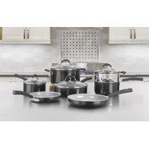 Paula Deen Forged Cookware Set 14-Piece Hammered Aluminum, Butter