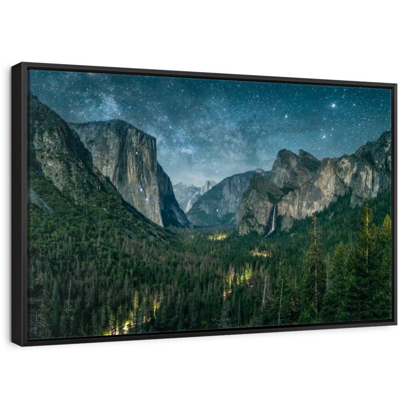 Yosemite, Cadre flottant noir, 31 po x 21 po