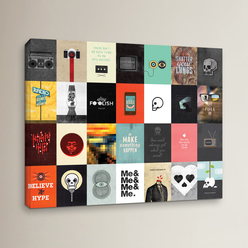 Music Technology Media - impression d'art graphique, H 8 po x l 10 po x p 2 po