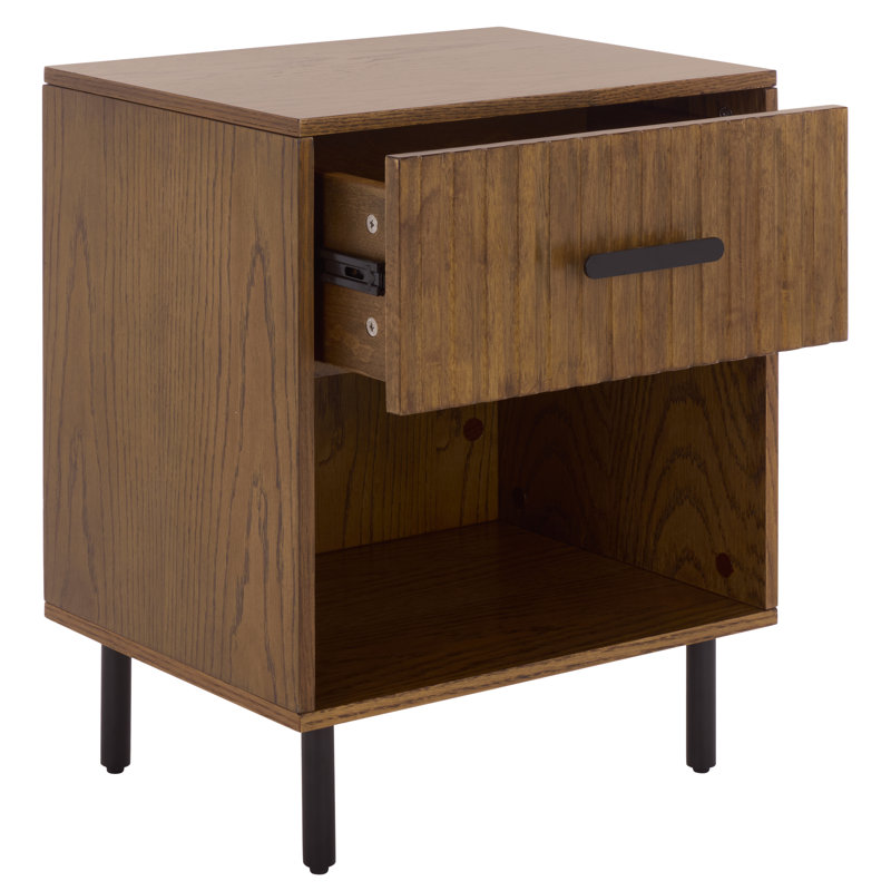 Table de chevet 1 tiroir Amelin, Noyer