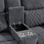 Causeuse inclinable 75,7 po avec console centrale