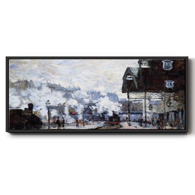 Saint encadré sur toile, Noir, H 20 po x l 50 po x P 1,5 po
