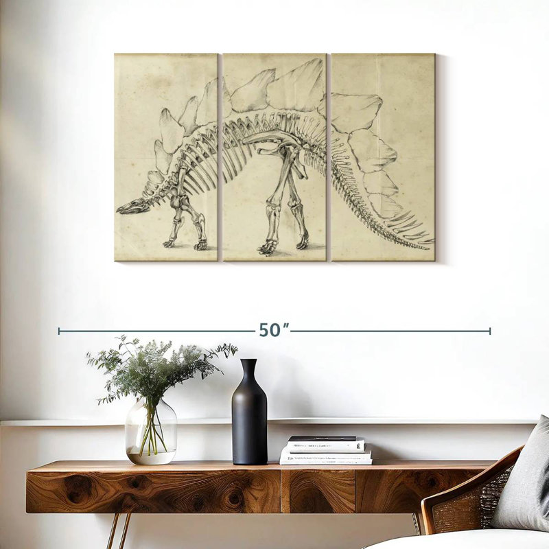 Brampt Dinosaur Study III, 24" H x 38" W
