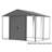 94.9 in. W x 90 in. D Metal Storage Shed