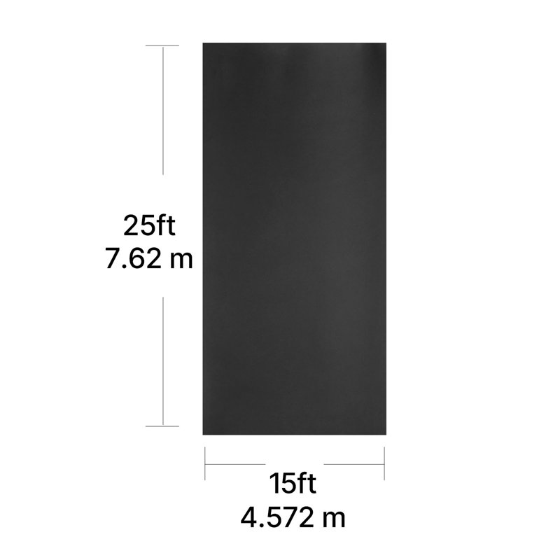 Toiture en rouleau, 15 x 25 pi, toiture en caoutchouc EPDM de 45 mil, longue durée de vie et résistant aux intempéries, résiste aux températures rigoureuses, installation facile et flexible, sous-couche de toit pour véhicules récréatifs, toits, étangs