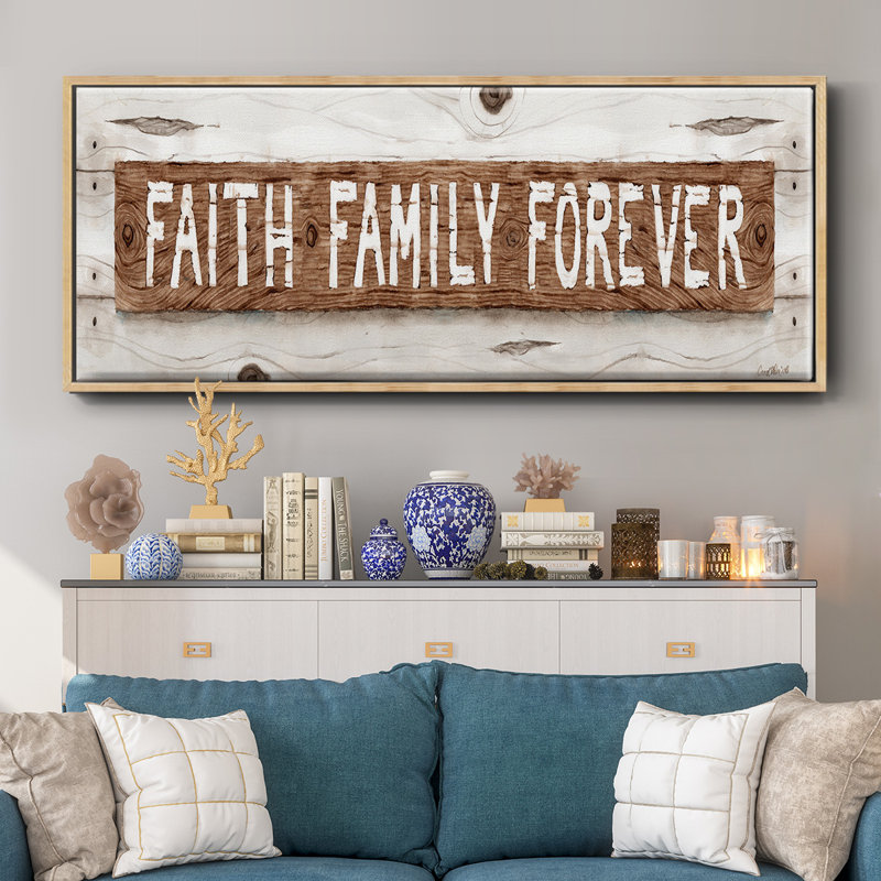 Faith Family Forever - toile encadrée