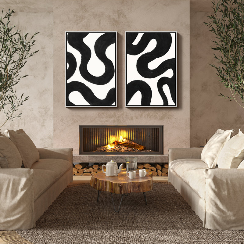 Art mural encadré, rétro, antique et classique pour chambre à coucher - 16 po x 24 po, H 24 po x l 16 po, Blanc
