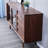 Multi-Functional Glass Storage Cabinet 62.99 " W Solid Wood Sideboard