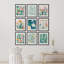 «Flower Market Abstract Floral Botanical Modern City Prints», art minimaliste encadré sur papier, 9 pièces-92574046-92574049