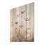 Bleu et mauve, bleu et mauve, symphonie I - Art mural en bois sur bois de pin naturel-286973159