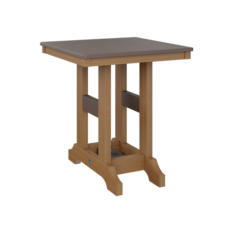 Garden Classic Outdoor Square Dining Table, Kiwi Green, Seafoam