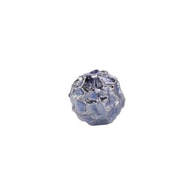 Textural Orb, Blue And Silver