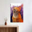 «Blissful Orange Cat», art abstrait coloré, chat rêveur-129149470