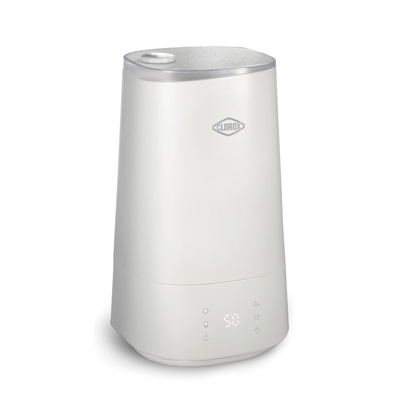 White Ultrasonic Cool Mist Humidifier with UV LED Light
