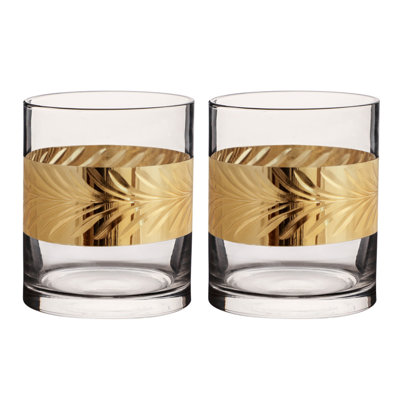 Abbo 400ml Crystal Whiskey Glass Set