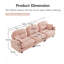 Canapé modulaire en chenille-129067411