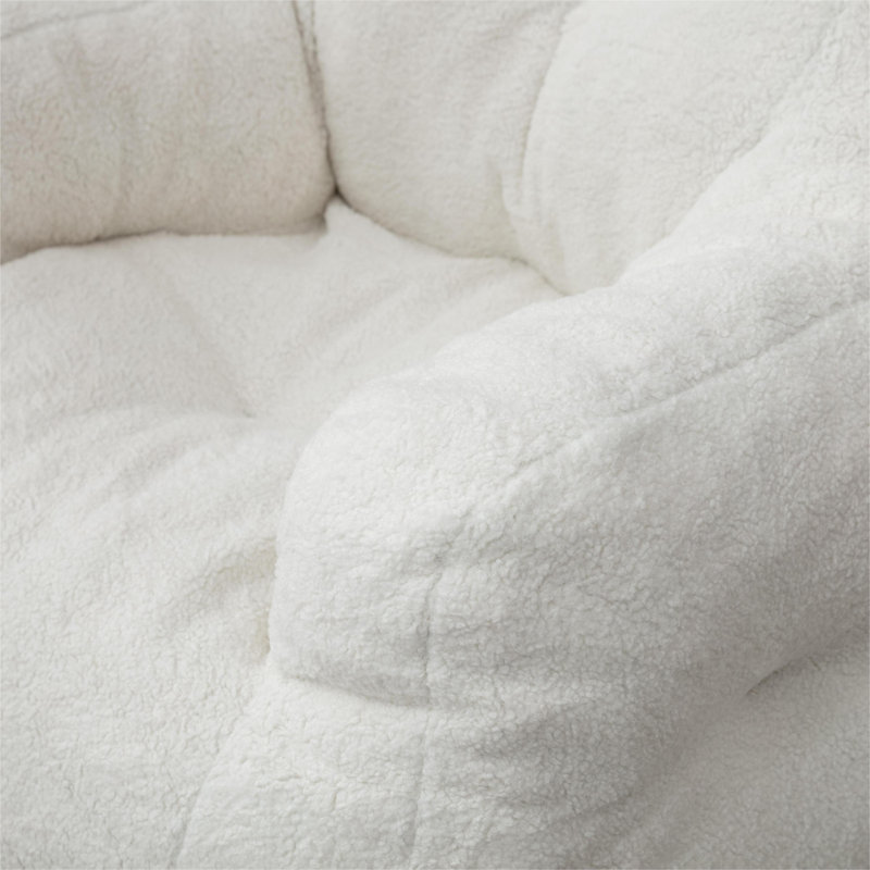 Teddy Classic Bean Bag, White