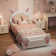 Cartoon Rabbit Children's Bed with LED Lights