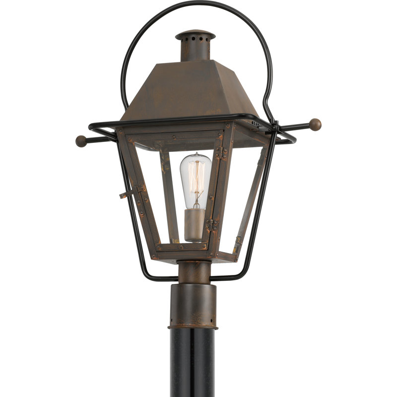 Rue De Royal Transparent Lantern Head, Industrial Bronze