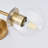 3-Light Modern Globe Glass Semi Flush Mount-2075683590