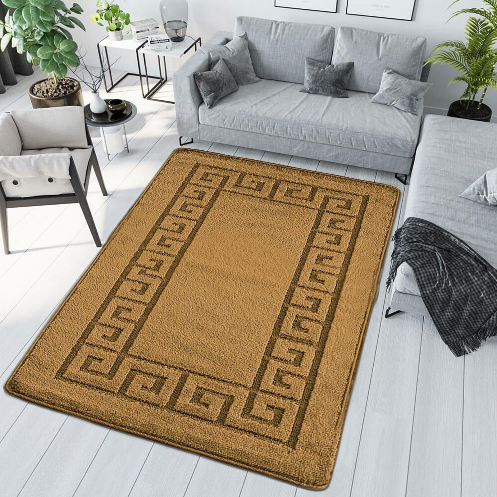 Canora Grey Lei Machine Woven Ochre Gold Indoor Rug | Wayfair.co.uk