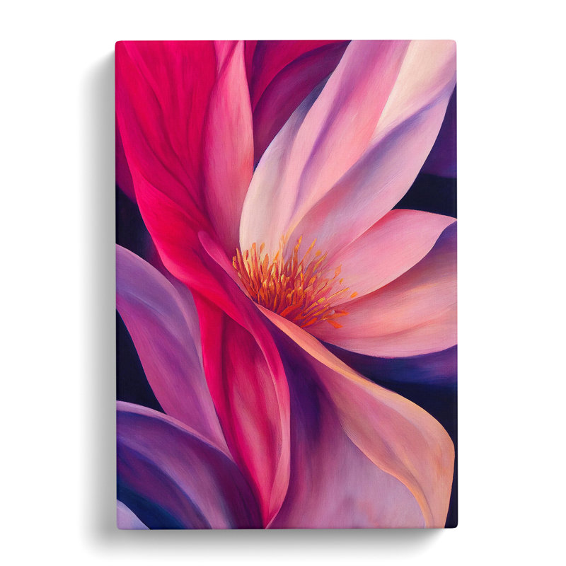 Abstract Flower No.3 - Wrapped Canvas Print, 76cm H x 50cm W x 3cm D