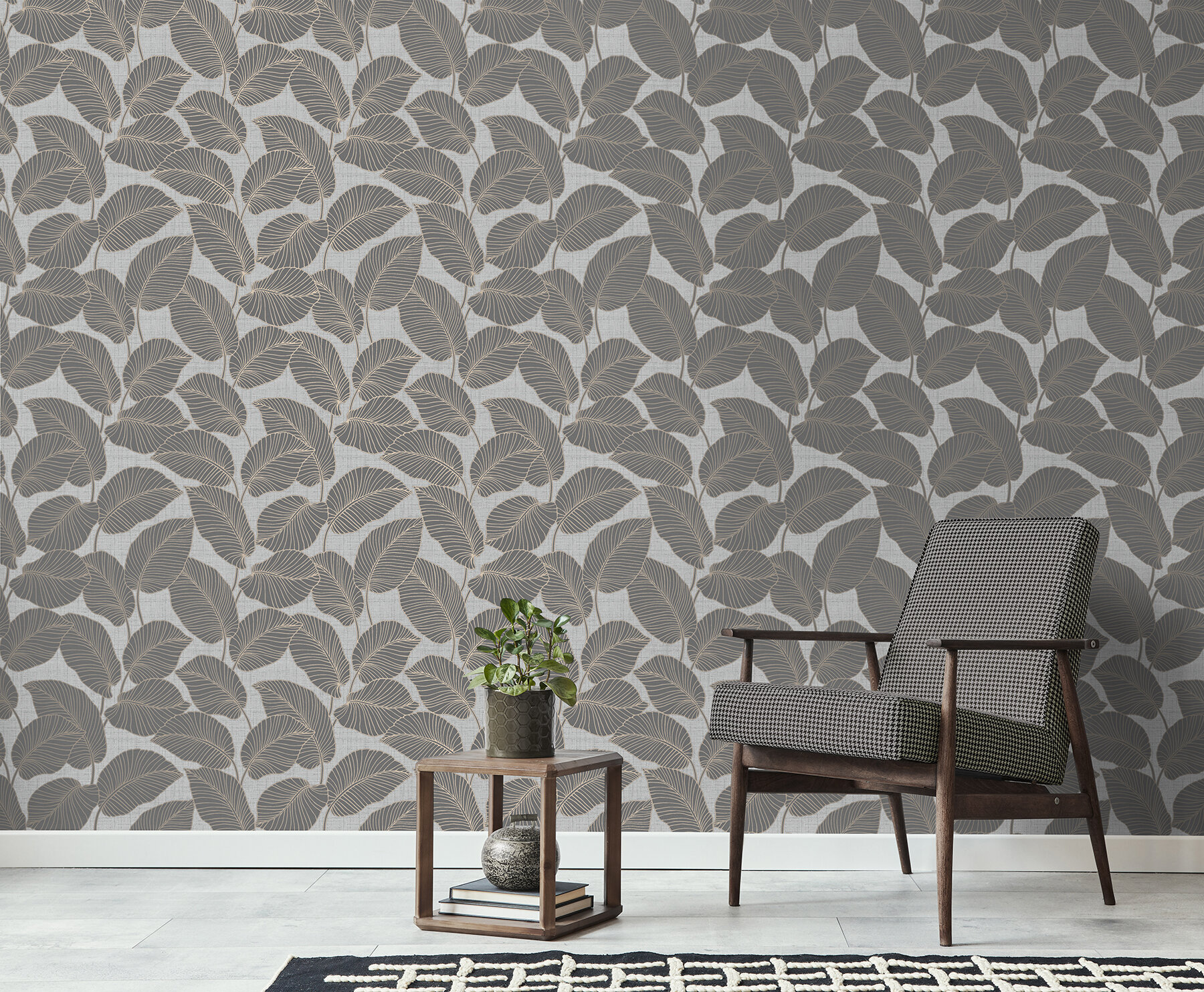 Omena Modern Leaves Wallpaper & Reviews | Joss & Main