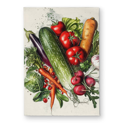 Veggies Red Indoor Outdoor Door Mat | Home Decor Accent