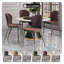 Ensemble de 4 chaises d'appoint rembourrées Leisuremod-105507307