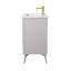 Meuble-lavabo simple 30 po avec plateau en céramique Lalena-230172429