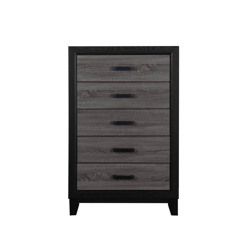 Commode grise et noire