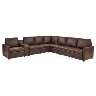 Cognac Luxe Reclining Sectional Sofa