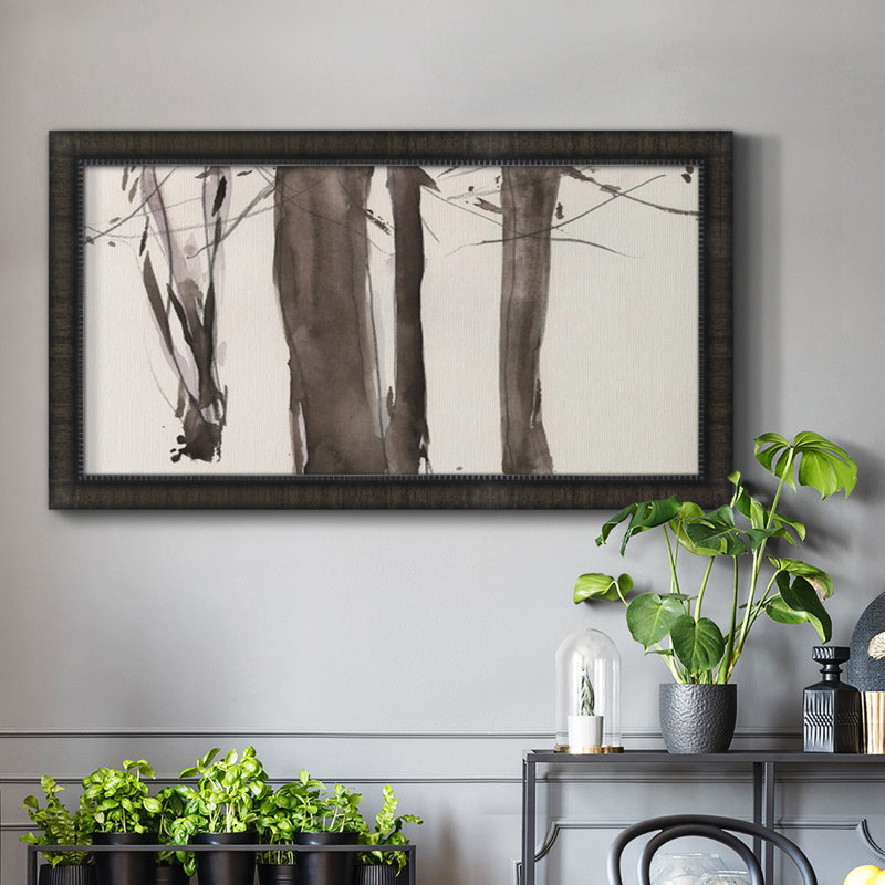 Under the Winter Tree I - Reproduction de photo sur toile simple, H 29 po x l 53 po x P 1 po, Noir