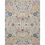Tapis floral tissé à la machine 9 pi x 12 pi crème