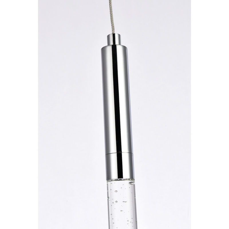 Isabella 1 - Light LED Pendant, Chrome
