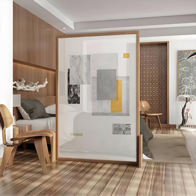 Paravent moderne en tissu minimaliste