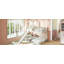 Cadre de lit superposé simple au dessus d'une maison double avec glissade, lit superposé en bois avec garde-corps en forme de X, fenêtre et espace de rangement, aucun sommier nécessaire, beige-132526485
