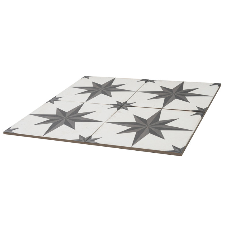 Carreau de porcelaine mate pour plancher et mur 10 po x 10 po Astral