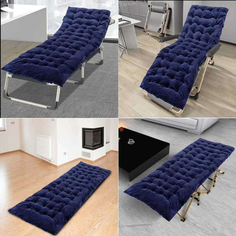 Matelas de lit de camping en velours extra épais Redcamp, Bleu