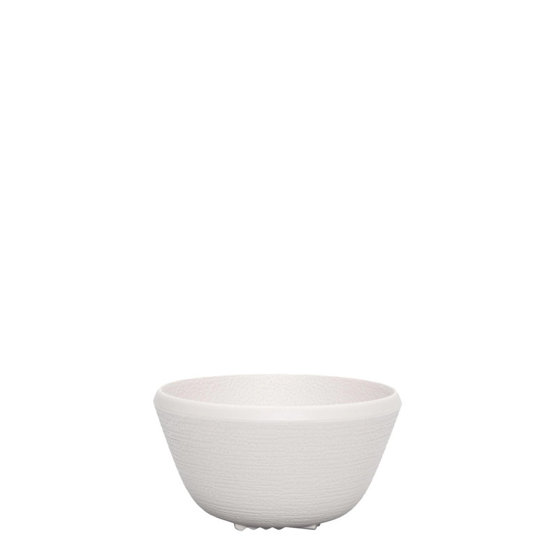 Trama Melamine Rice Bowl, Light Gray