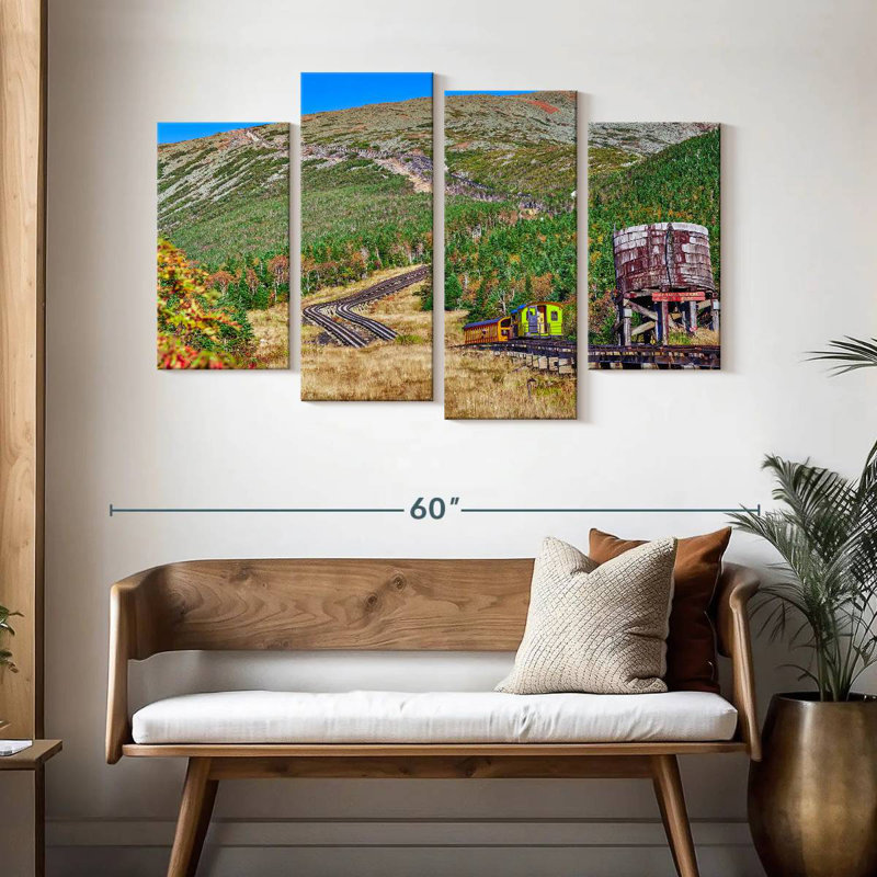 Chemin de fer Mehar Mount Washington Cog, H 32 po x l 52 po