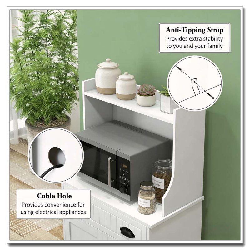 Armoire de rangement sécuritaire et sécuritaire pour la cuisine et la maison