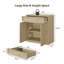 Commode d'appoint de 30 po de largeur avec tiroir et tablettes réglables Cesiro-1019356635-1021203107