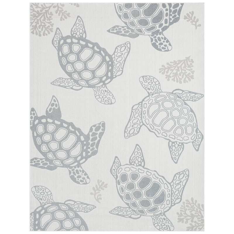 Tapis animalier ivoire, Rectangle 7 pi 10 po x 10 pi 2 po