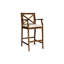 2 pièces en bois, dossier croisé, eau, 46,43 po, paire de tabourets de bar - configuration élégante, coussin d'eau, hauteur, assemblage-1273065580